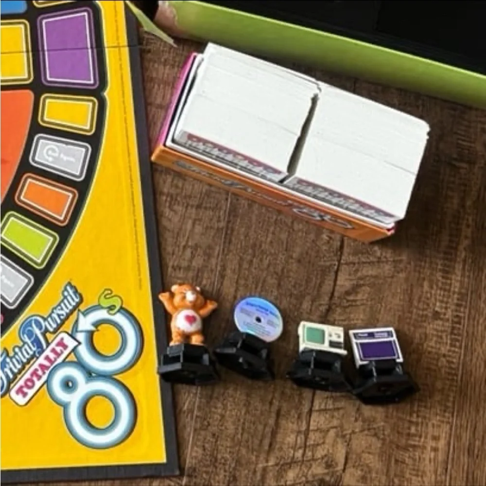 Trivial Pursuit Totally '80s Board Game - Colorful Retro Box